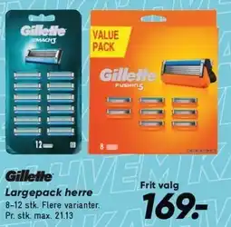 Bilka Gillette Largepacks herre tilbud