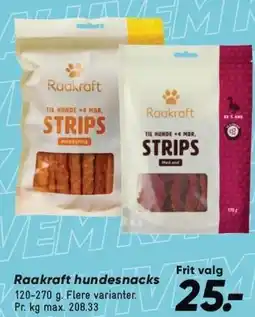Bilka Raakraft hundesnacks tilbud