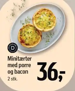 Føtex Minitærter med porre og bacon tilbud