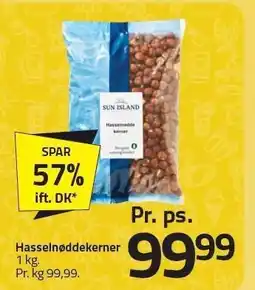 Fleggaard SUN ISLAND Hasselnøddekerner tilbud