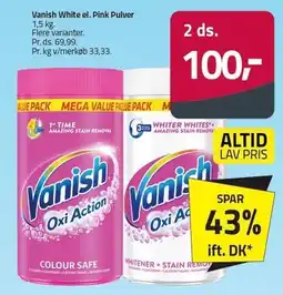 Fleggaard Vanish White el. Pink Pulver - 2 ds tilbud