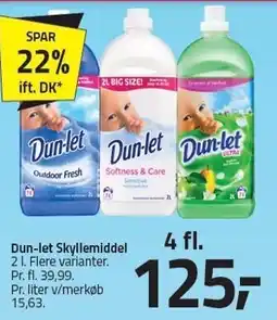 Fleggaard Dun-let Skyllemiddel - 4 fl tilbud