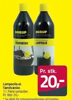 Fleggaard BORUP Lampeolie el. Tændvæske tilbud