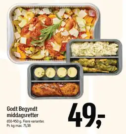 Føtex Godt Begyndt middagsretter tilbud