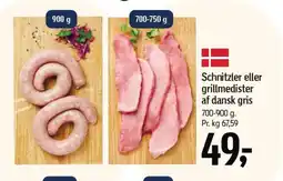 Føtex Schnitzler eller grillmedister af dansk gris tilbud