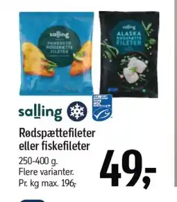 Føtex SALLING Rødspættefileter eller fiskefileter tilbud