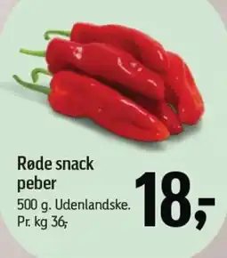 Føtex Røde snack peber tilbud