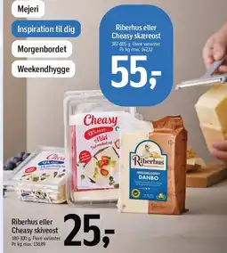 Føtex RIBERHUS eller CHEASY skiveost tilbud