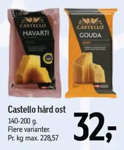 Føtex CASTELLO hård ost tilbud