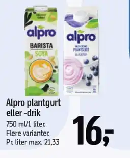 Føtex ALPRO plantgurt eller-drik tilbud