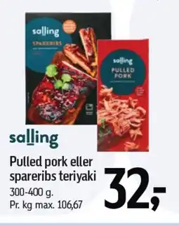 Føtex SALLING Pulled pork eller spareribs teriyaki tilbud