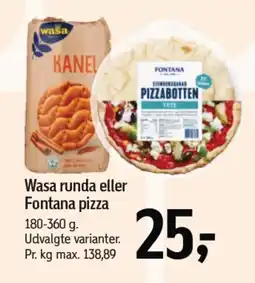 Føtex WASA runda eller Fontana pizza tilbud