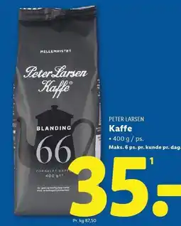 Lidl PETER LARSEN Kaffe tilbud