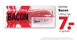 Lidl KREATINA Bacon tilbud