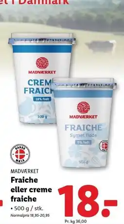 Lidl MADVÆRKET Fraiche eller creme fraiche tilbud
