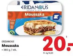 Lidl ERIDANOUS Moussaka tilbud