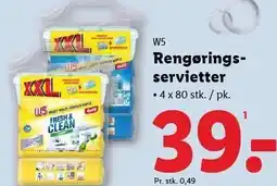 Lidl W5 Rengøringsservietter tilbud