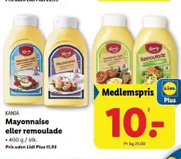 Lidl KANIA MAyonnaise eller remoulade tilbud