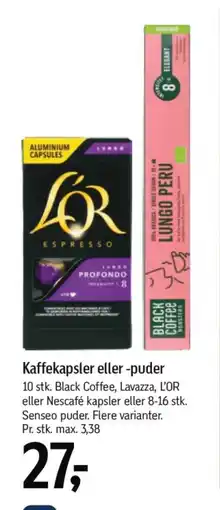 Føtex LO'R Kaffekapsler eller -puder tilbud