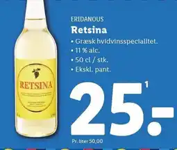 Lidl ERIDANOUS Retsina tilbud