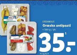 Lidl ERIDANOUS Græske antipasti tilbud
