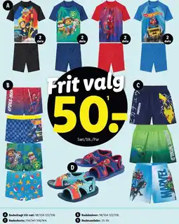 Lidl Badedragt UV-sæt, Badeshorts, Badebukser eller Badesandaler tilbud