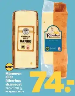 Netto Mammen eller Riberhus skæreost tilbud