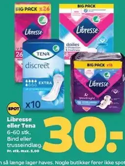 Netto Libresse eller Tena tilbud