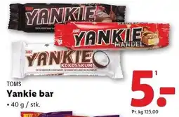Lidl TOMS Yankie bar tilbud