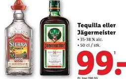 Lidl Tequila eller Jägermeister tilbud