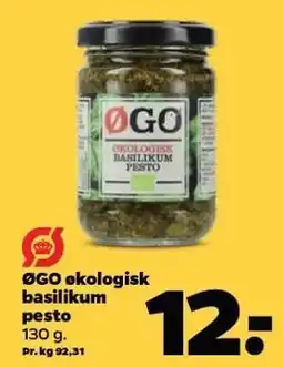 Netto ØGO økologisk basilikum pesto tilbud