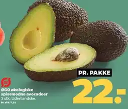 Netto ØGO økologiske spisemodne avocadoer tilbud