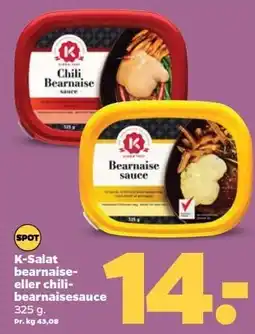 Netto K-Salat bearnaise- eller chilibearnaisesauce tilbud