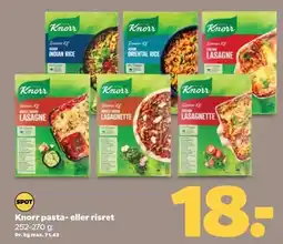 Netto Knorr pasta- eller risret tilbud