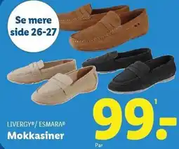 Lidl LIVERGY/ESMARA Mokkasiner tilbud