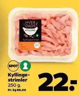Netto HVERDAGS Kyllingestrimler tilbud