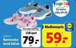 Lidl LUPILU Børnesko med blink tilbud