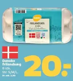 Netto DAVA Danske frilandsæg tilbud