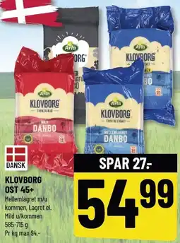 Løvbjerg KLOVBORG OST 45+ tilbud