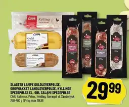 Løvbjerg SLAGTER LAMPE- ELLER GØL PØLSE 250-400 G tilbud