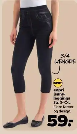 Netto Capri jeansleggings tilbud