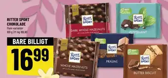 Løvbjerg RITTER SPORT CHOKOLADE tilbud