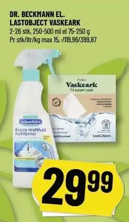Løvbjerg DR. BECKMANN EL. LASTOBJECT VASKEARK tilbud