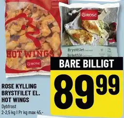 Løvbjerg ROSE KYLLING BRYSTFILET EL. HOT WINGS tilbud