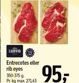 Føtex Entrecotes eller rib eyes tilbud