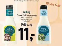 Føtex Creme Fraiche dressing tilbud