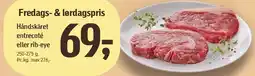 Føtex Håndskåret entrecoté eller rib-eye tilbud
