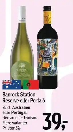 Føtex Banrock Station Reserva eller Porta 6 tilbud