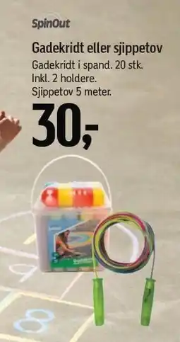 Føtex Gadekridt eller sjippetov tilbud