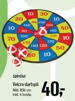 Føtex Velcro dartspil tilbud